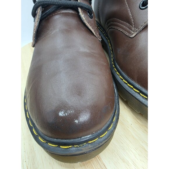 Dr. Doc Martens 1460 Pascal Mens Size 10 Leather Combat Boots \Brown - Picture 7 of 8